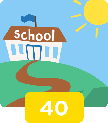 40 scuole costruite o ristrutturate 40 scuole costruite o ristrutturate