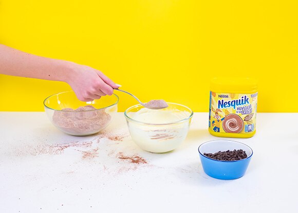 Step 3 ricetta muffin al nesquik e yogurt