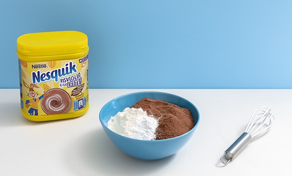 Step 2 ricetta brownies al nesquik