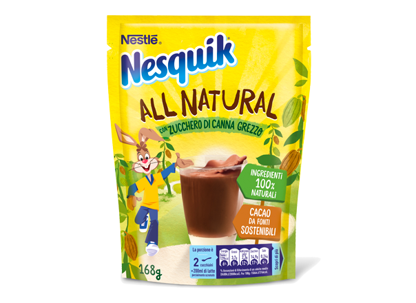 Nesquik All Natural 168g Confezione Nesquik All Natural da 168g