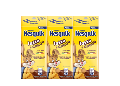 Confezione Nesquik Pronto da Bere da 3x180ml